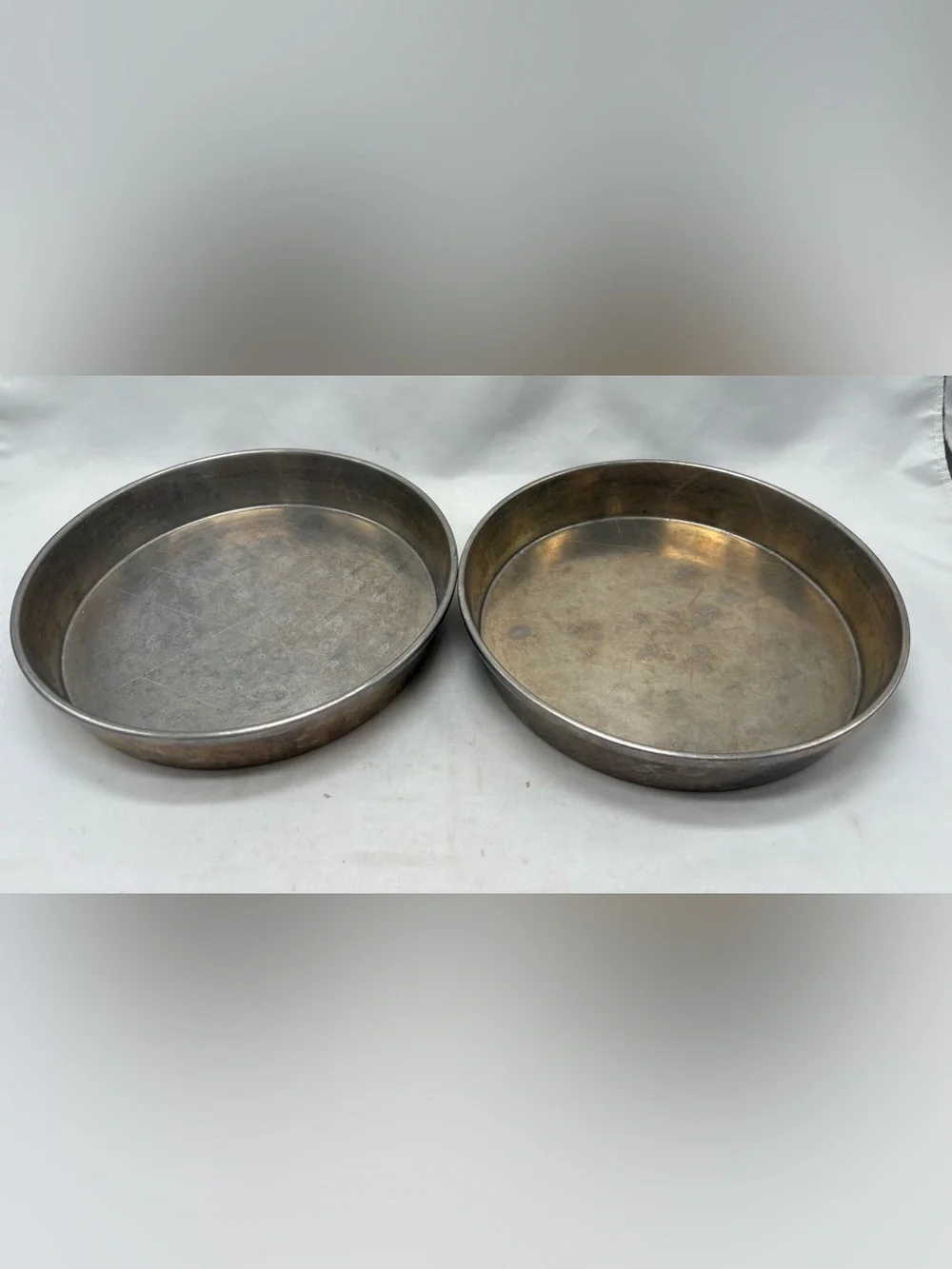 Wear-Ever 2713 Aluminum Round Layer Cake Pan USA 8”x1.5'' Made In USA (LOT OF 2)